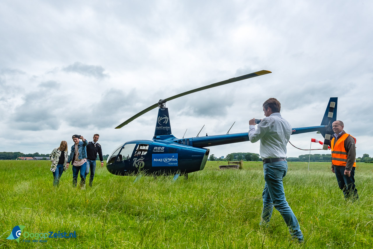 Knolpower airlines op pad voor Make a Wish ism Helicentre Holland