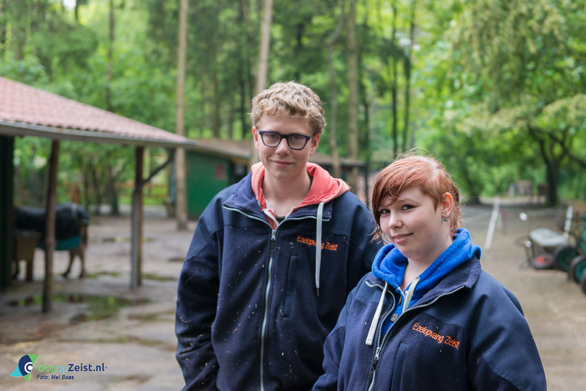 Gwen & Rik vrijwilligers bij de Ezelsociteit