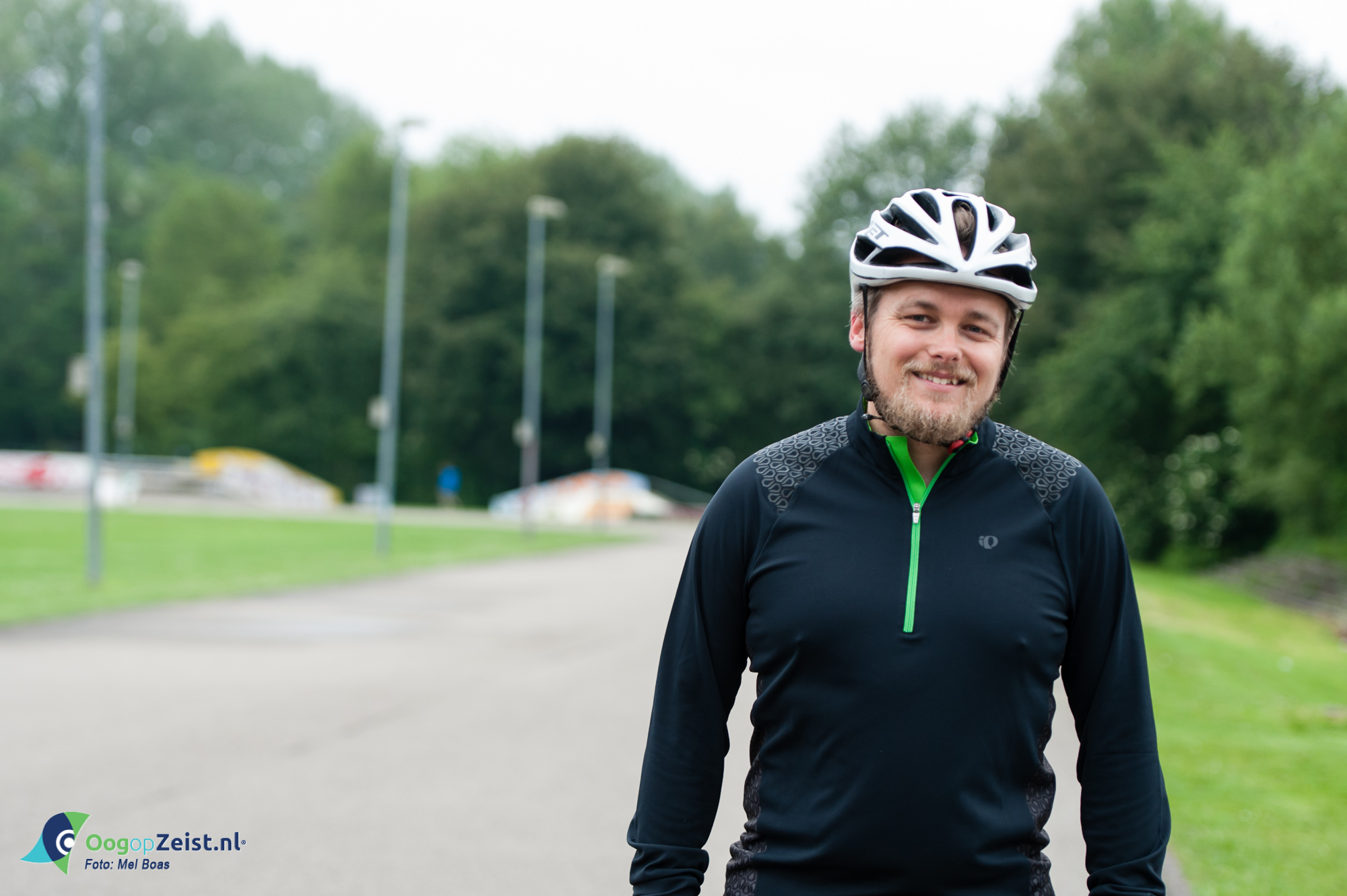 Reinier Meerwaldt uit Bunnik in training voor een winter triatlon