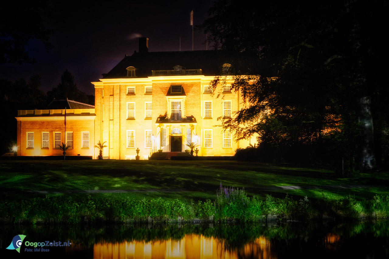 Het Slot Zeist bij nacht
