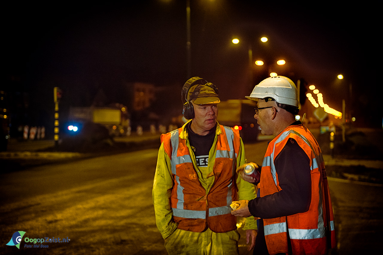 Wegwerkzaamheden aan de N237 gedurende de nacht door de Freesmij