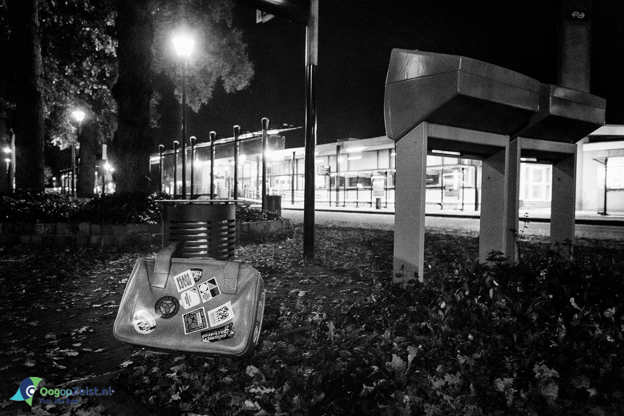 Eindstation voor een koffer op NS station Driebergen Zeist