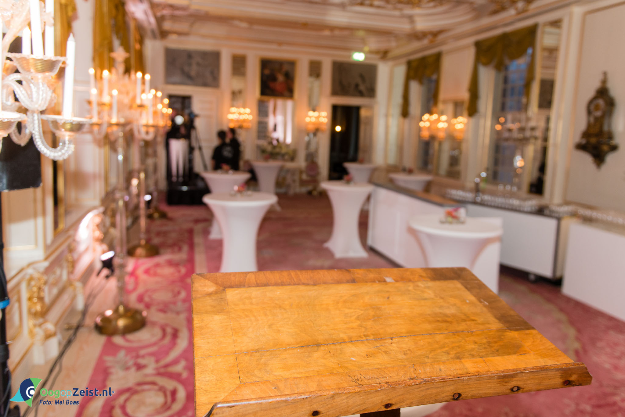 Voorbereidingen voor het Nieuwjaarsfeest van de gemeente Zeist in volle gang.