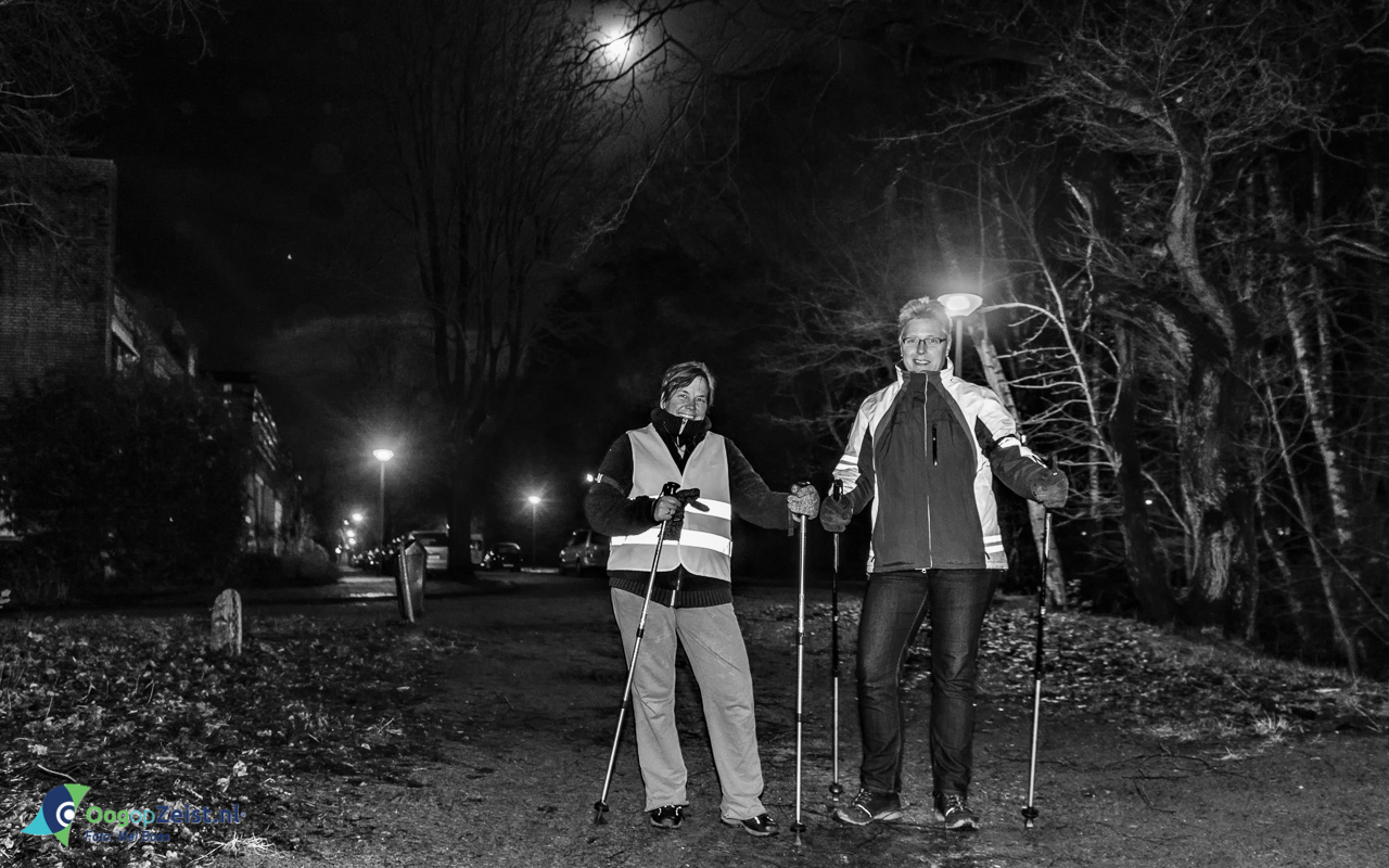 Janine en Caroline de powerwalkers van de pedagogenbuurt