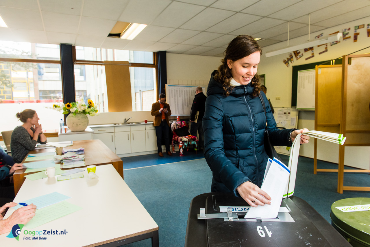 stembureau in de weggeefwinkel