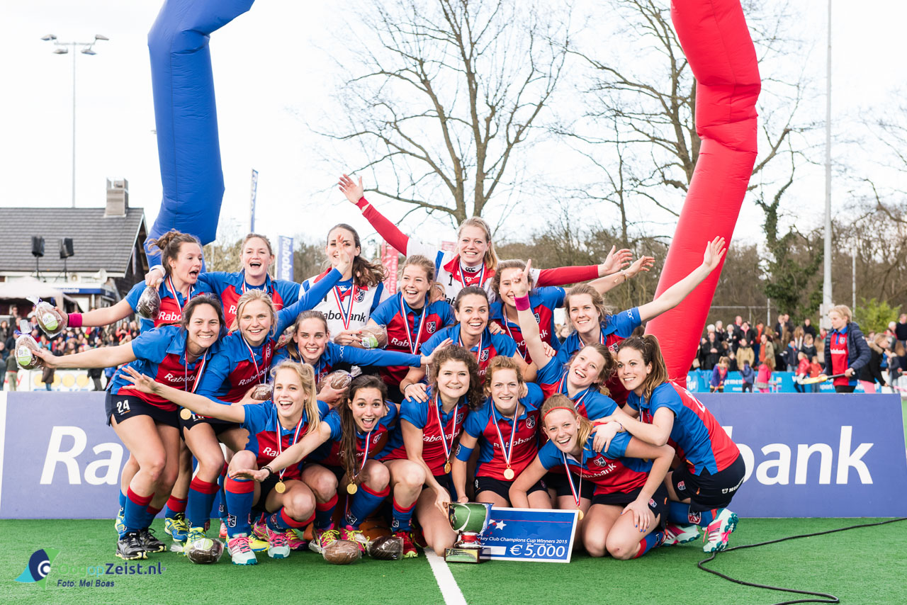 Finale van de Rabobank EHCCC 2015 tussen SCHC en Bilthoven