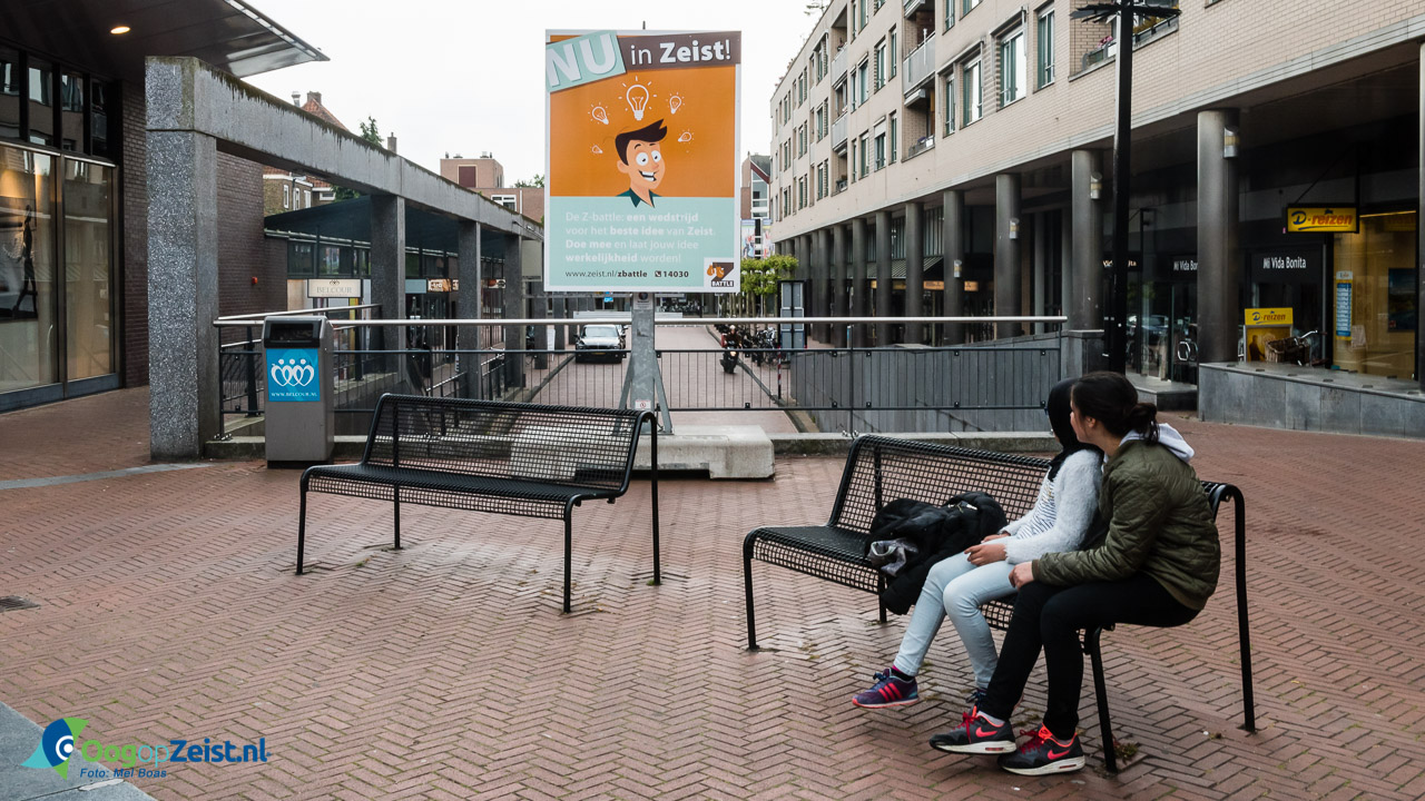 Informatiebord over zbattle op Belcour